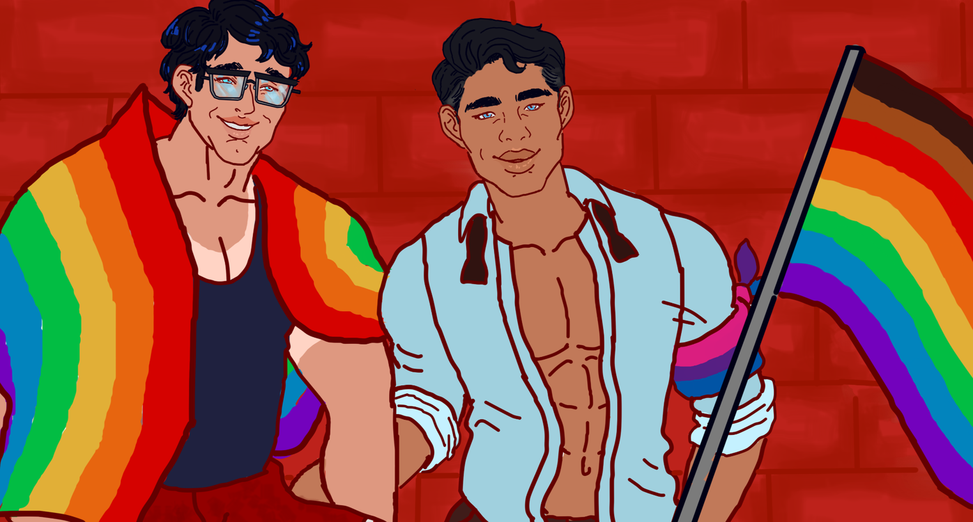 Clark & Bruce at Pride